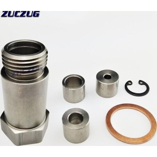 Oxygen Sensor Lambda O2 M18 x1.5 Extension Extender Spacer Exhaust Restrictor Fitting+Adjustable Gas Flow Inserts Cel Fix Bung