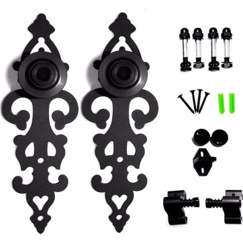 LWZH Sliding Barn Door Track Rail Sliding Track Hardware Kit Barn Wood Door Basic Sliding Track Roller for Closet Sliding Door