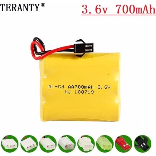 M Model ) 3.6v 700mah NiCD Battery For Rc toy Car Tanks Trains Robot Boat Gun Ni-CD AA 700mah 3.6v Rechargeable Battery 1Pcs
