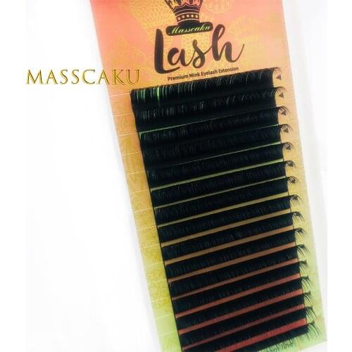 MASSCAKU High-quality false Mink Eyelash Extension Fake False Eyelashes individual eyelashes Makeup Tools Beauty