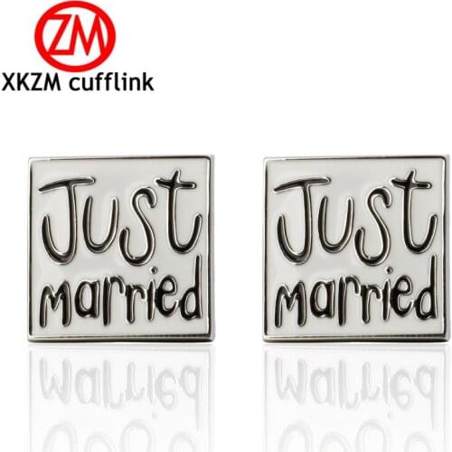 Hot Fashion Men Cufflinks Male Men French Shirt Cuff Links Just married Cufflink Cuff Button mens Jewelry Party gift