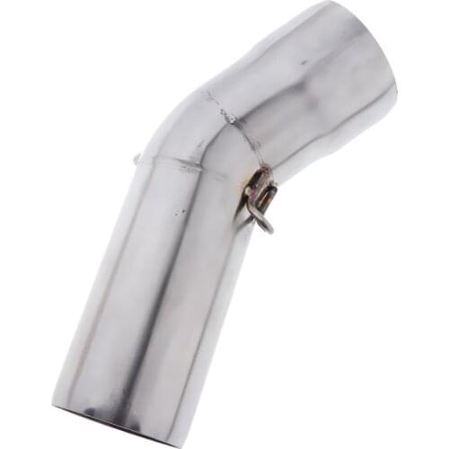 Motorcycle Slip On Exhaust Middle Link Pipe Adapter Connector Universal for Kawasaki ZX6R 636 09-17