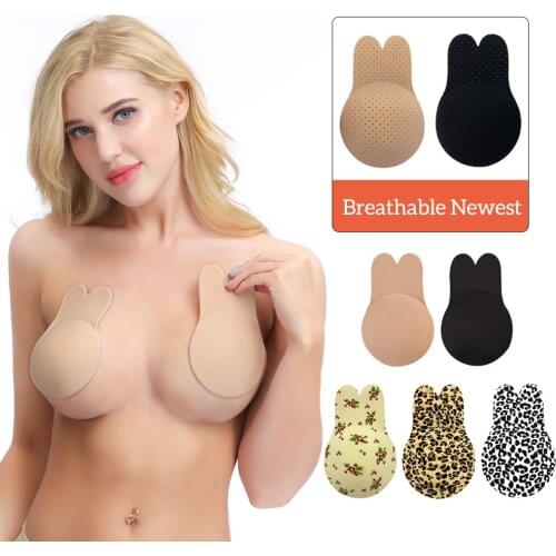 Women Push Up Invisible Bra Breast Lift Tape Overlays On Bra Nipple Stickers Chest Stickers Adhesive Bra Silicone Nipple Covers