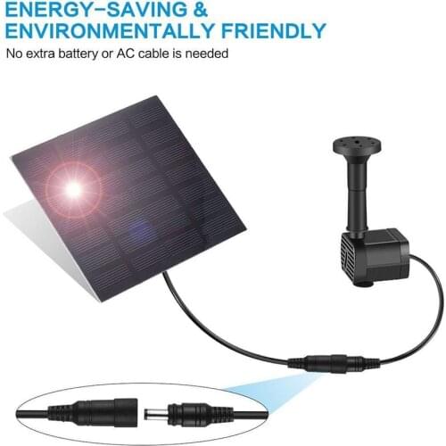 Solar Fountain Pump Solar Pond Pump Solar Panel Water Pump For Garden Pool Pond Aquarium Fountain With 4 Nozzles