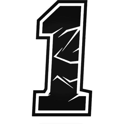 Personality Artistic Font Number Decals Car Sticker Funny Vinyl Decals Motorcycle Accessories Stickers