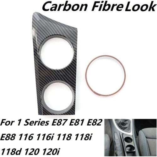 Carbon Fibre Style Cup Holder (LHD) for -BMW 1 Series E87 E81 E82 E88 116I 118I 118D