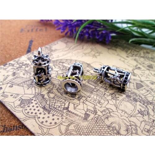 10pcs whirligig Charm Silver tone 3D whirligig Pendants Charms Jewelry Making 20X11mm