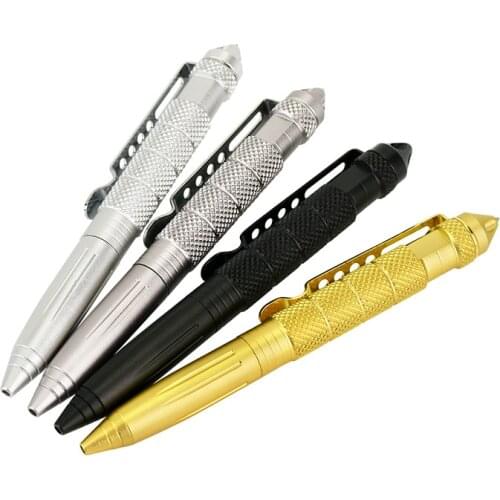 Outdoor Survival Tactical Pen Self Defense Weapons Emergency Hammer Portable Aluminium Self Defense Personal Security Tool