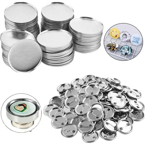 High Quality Button Pins Blank Badge Making Parts Maker Machine 100Sets