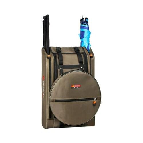 TB06 1.25M Fishing Reel lure Bag Backpack Fishing Lures Bait Box Storage Bag Waterproof fishing tackle bag rod bag pole bags