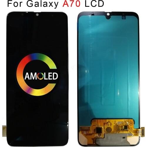 Tested OLED 6.7" LCD Display For Samsung Galaxy A70 LCD A705 A705F SM-A705MN Display Touch Screen Digitizer Assembly with Frame