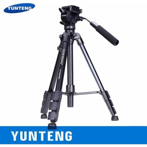 YUNTENG VCT-691 Aluminum Tripod professional hydraulic head suitable for SLR camera tripod outdoor photography With handbag