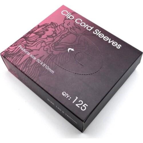 125pcs Disposable Tattoo Clip Cord Sleeves Bags Tattoo Sanitary Stuff Supply