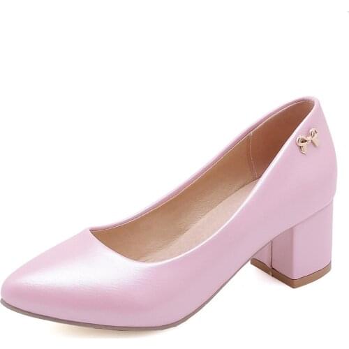 Contracted joker age season in 2019 new product with thick with high point size 32-48 yards single woman shoes