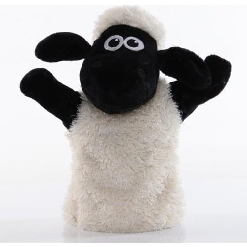1pcs 25cm Hand Puppet Sheep Animal Plush Toys Baby Educational Hand Puppets Story Pretend Playing Dolls for Kids Children Gifts