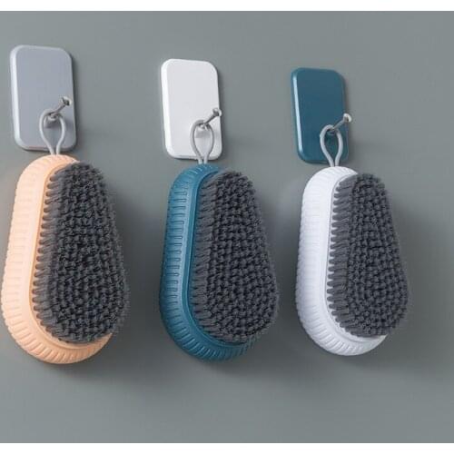 1PC Household Cleaning Tools Cleaning Brush Plastic Soft Hair Bathroom Laundry bath Shoes Scrub Brush Faucet Cleaning Brush