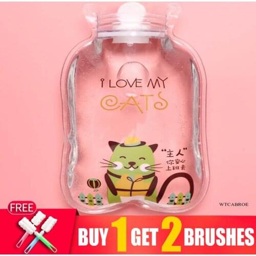200ml Reusable Drinking Thermos Bottles Cartoon Cute Portable My Water Bottle Bags Warm Belly Treasure Hand Warmer Waterbottle