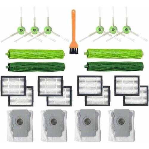 23PCS Rolling Brush Hepa Filter Side Brush For Irobot Roomba I7 E5 E6 I Series Robot Vacuum Cleaner Replacement Spare