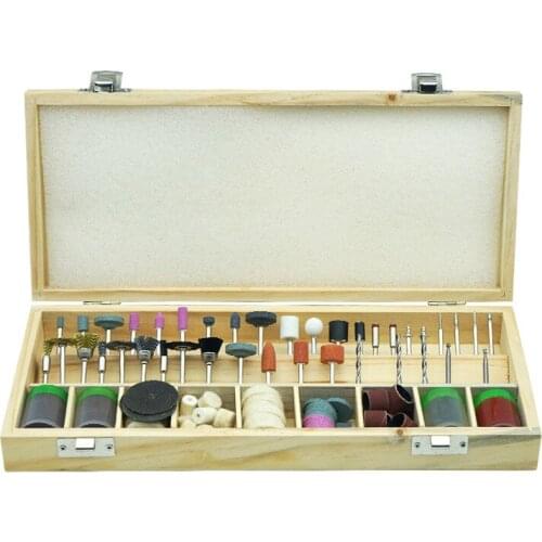 Electric mill accessories 200 pieces of wooden box set electric grinding head cut polishing polishing head