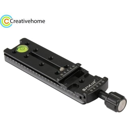 PULUZ Quick Release Plate Adapter FNR-140 Multi-Purpose 140mm Rail Nodal Slide 1/4'' Srew Tripod Head Plate Universal