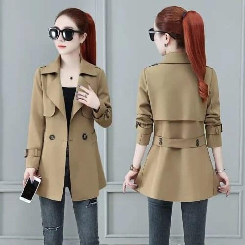 CAN XIN LCY Women's Short Trench Coats