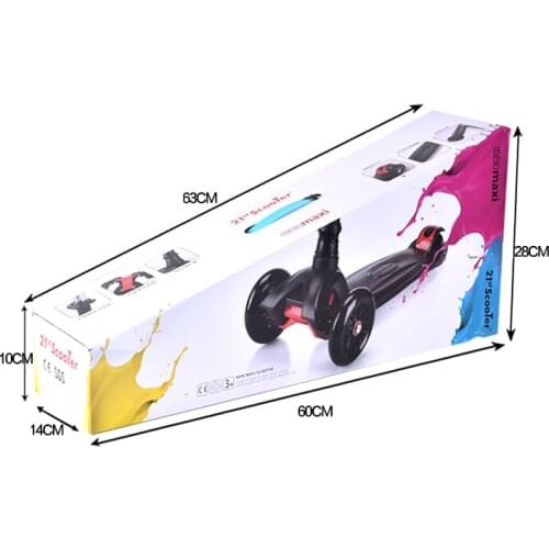 GF07 Kids ScooterAll Flash Antiskid Brake Pedal Independence Adjustable Four Block High Four Children Skating Scooter Swing Roun