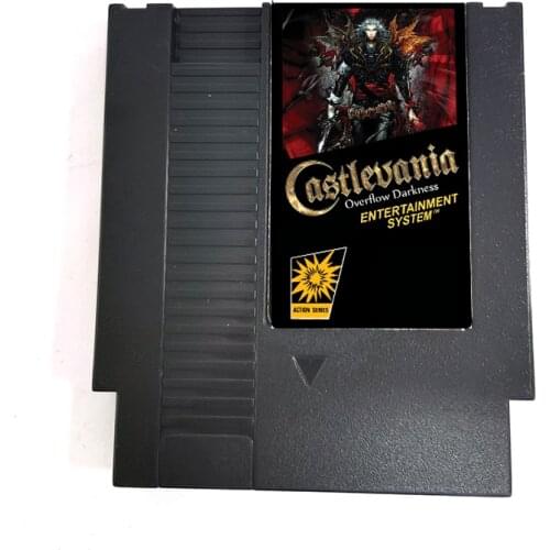Castlevania Overflow Darkness Nes Card For 72 Pin 8 Bit Game Player