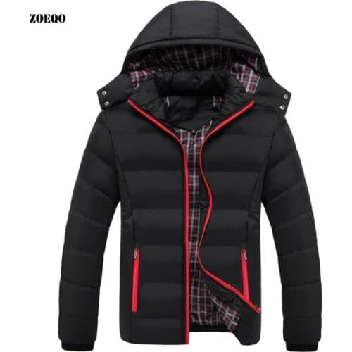 Winter Jacket Men Fashion Hooded jacket Male New Parka Coat Mens Solid Jackets and Coats Man Winter Parkas 5XL