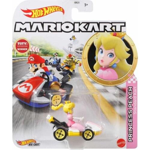 Hotwheels Hot Wheels Mario Kart Character Vehicles GBG25 - Princess Peach - Standard Kart