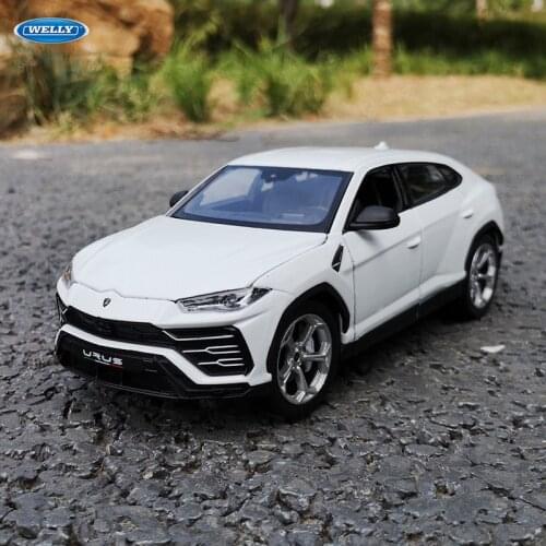 Welly 1:24 Lamborghini Urus white car alloy car model simulation car decoration collection gift toy Die casting model boy toy