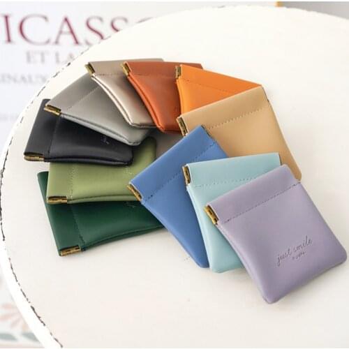 Fashion Leather Pocket Key Wallet Keyring Coin Purse Women Men Large Money Change Bag Card Holder Mini Exquisite Storage Bag