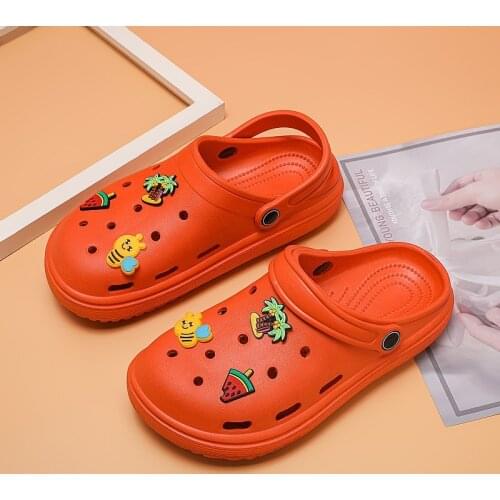 36-41 Womens Mules & Clogs Summer Female Sandals Flat With Mixed Colors Light casual Jelly Beach Slippers Ladies Garden Shoes