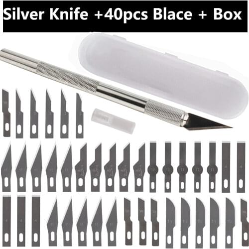 Colorful Aluminum Alloy Wood Cutter Pen Knife Multi-function Scalpel Steel Blades Engraving Knives Non-slip Blades Hand Tools