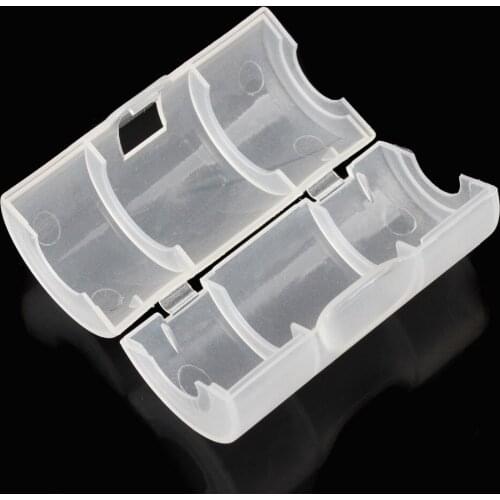 NEW Soshine 4Pcs AA to C Size Battery Converter Holder Case Battery Boxes