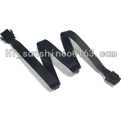 New for ATX EPS CPU 8PIN Female to Male 4+4Pin 18AWG PSU Extension Power Ribbon Cable / Cord 18AWG wire 60CM Black