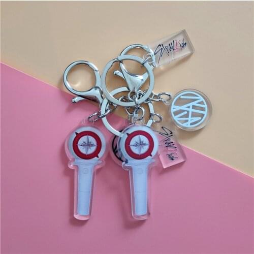 STRAY KIDS Support Lamp Surrounding Acrylic Keychain KPOP Pendant Cute Creative Jewelry School Bag Cute Decoration Accessories