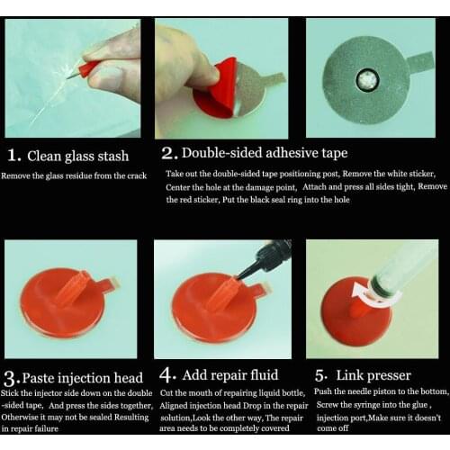 Car Window Repair Resin Curing Glue Windshield Repair Glass Window Tools Removing Care Set Crack DIY Auto Restore Scratch K S1L1