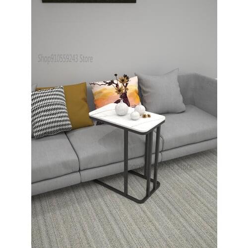 Simple Rock Board Small Coffee Table Sofa Side A Few Corners Living Room Household Boiling Water Table Marble Bedside Table Smal