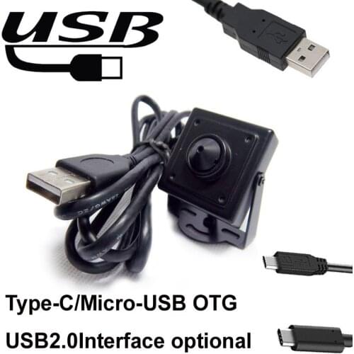 34*34mm Size High Frame Rate 2M Pixels 1080P CMOS OV2710 Pin Hole Micro USB Camera 120fps for Android TV Box &ATM Machine