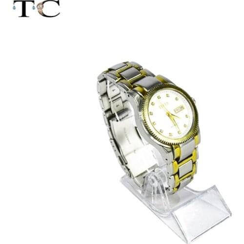 1pc Adjustable Clear Acrylic Jewelry Display Watch Rack Bracelet Collar Watch Holder Stand