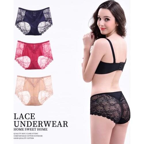 Sexy Lace Panties Women Cozy Erotic Lingerie Tempting Briefs Good Quality Female Underpant High Waist Intimates Underwear New