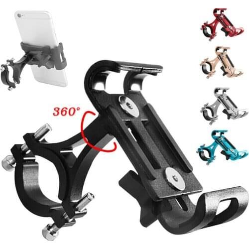 Bicycle Phone Mount Holder Rack Aluminum Alloy for Universal Mountain Bike Motorcycle FKU66