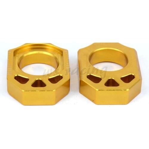Motorcycle CNC Rear Chain Adjuster Axle Block For SUZUKI RMZ250 RM 250 2004-2019 RMZ450 2005-2019 RMX450Z 2010-2017