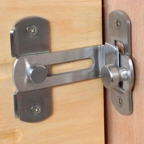 3/4 Inch 90 Degree Right Angle Door Latch Hasp Bending Latch Barrel Bolt with Screws for Doors Buckle Bolt Sliding Lock
