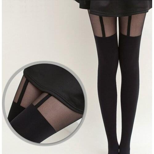 Female stockings Suspender sexy Tights collant femme medias de mujer Womens pantyhose long transparent thigh high stockings