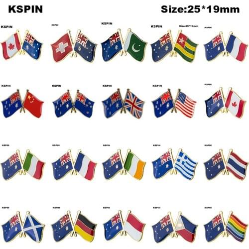 Flag Laple Pin Badge Brooch U.S.A friendship WALES & Portugal India and England Netherlands and Turkey United Kingdom U.A.E