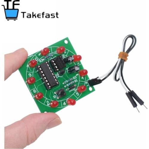 1PCS Lucky Rotary Suite Electronic Suite CD4017 NE555 Self DIY LED Light Kits Production Parts And Components 3-5V