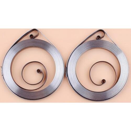 2Pcs/lot Recoil Starter Start Pull Spring For HUSQVARNA 61 66 266 268 288 272 Chainsaw Spare Parts #501 52 04 02