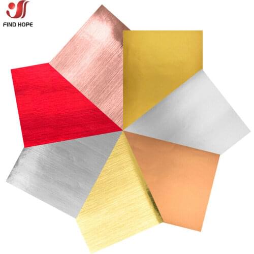 7 Assorted Colors 12"x10" Bundle Metallic Adhesive Vinyl Use for Signs Letters Pattern Cricut Film Wallpaper Cabinets Decorative