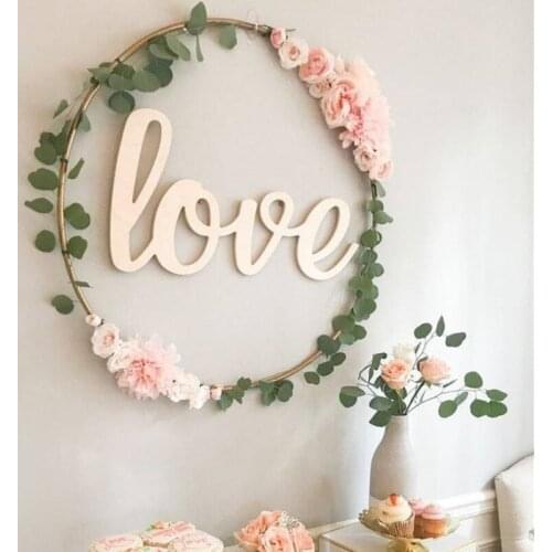 8 pcs wedding Iron Ring Garland Bride Hand Flowers Hoop Portable Artificial Plant Flower Rack Christmas Wreath Home party Decor